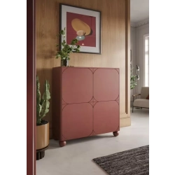 Kredens dwudrzwiowy z dwoma ukrytymi szufladami Sonatia II 120 cm - burgund